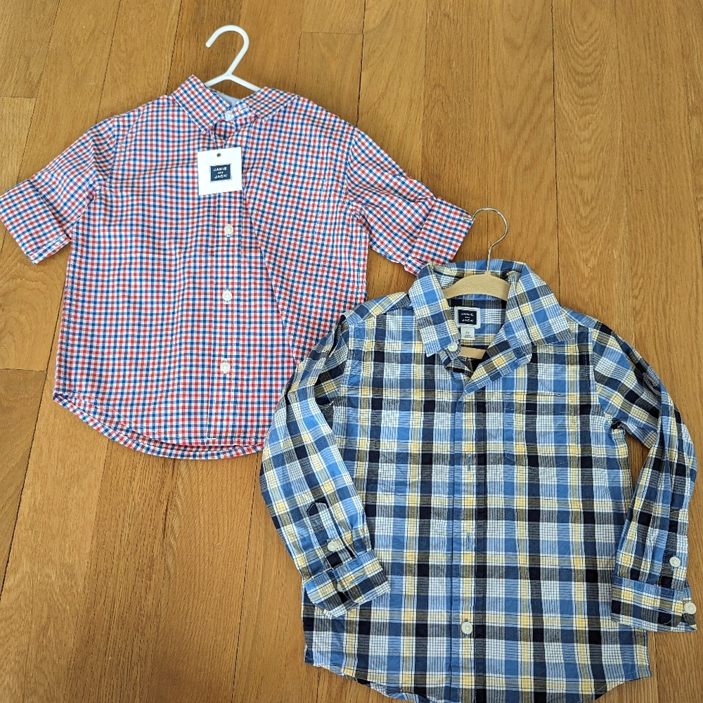 Janie and jack toddler boy 2T set of 2 NWT and gently used